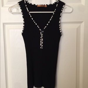 Tank with Diamond Zipper 💎